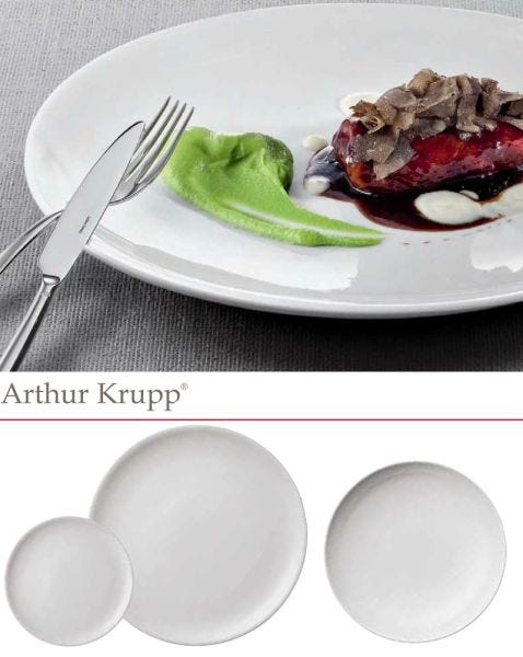Piatto piano Rotondo di Arthur Krupp cm. 28