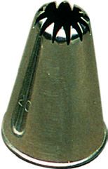 Flower tips stainless steel tube h 52 mm - Ø 12 mm
