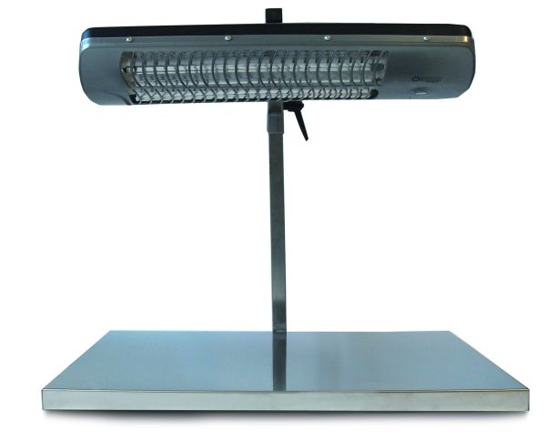 Infrared lamp with two switchable powers: 600 e 1200 W - dim. 600x400x600 mm