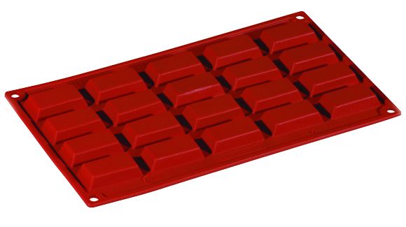 FORMAFLEX Moule en silicone multi-portions 175 x 300 mm - 20 mini empreintes de financiers 