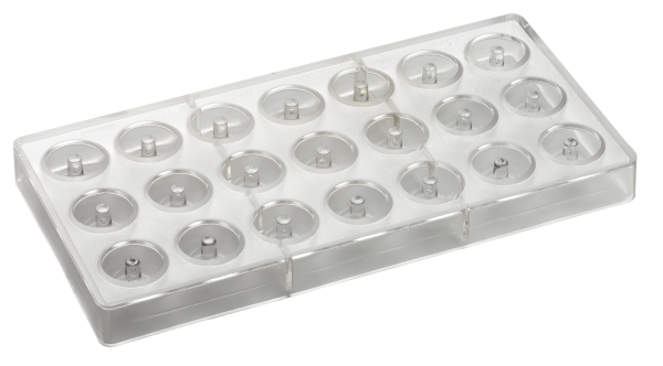 Stampo per praline ICONIC 275 x 135 mm, 21 pezzi - Ø 28 x h 16 mm - vol. 10 gr