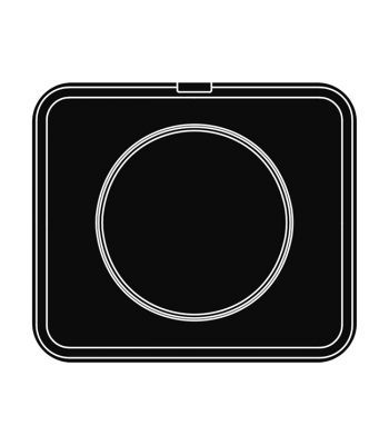 1 round indents Ø 230/216 h 22 mm - Plate for Cookmatic 380x330 mm