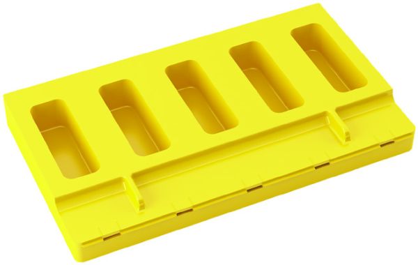 Silicone mould 115 x 195 mm - 5 indents Linear Snack mm 20 x 60 mm + 50 sticks