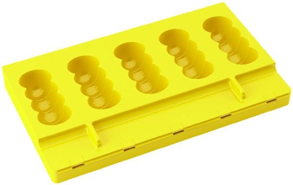 Stampo in silicone 200 x 120 mm - 5 impronte Bubbles 25 x 60 mm + 50 stecchi