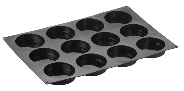 Pavoflex silicone mould for inserts 600 x 400 mm - 12 indents Ø 120 x h 30 mm