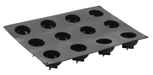 Pavoflex 3D moule silicone DROP 400 x 300 mm - 12 empreintes Ø 66 x 47 mm - vol.100 ml + pack