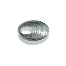 Fascia inox rotonda Ø 200 x h 40 mm