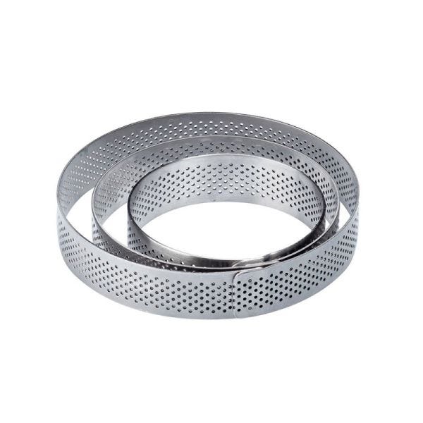 Fascia inox microforata rotonda Ø mm 90x35
