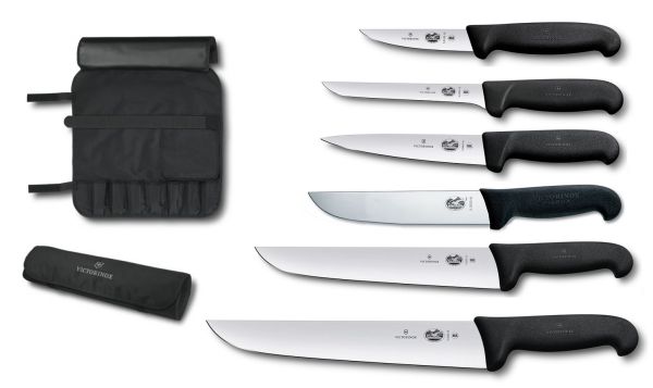 Set Norcino di Victorinox: Valigetta completa di 6 Coltelli Linea Fibrox