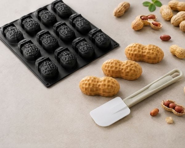 Moule professionnel en silicone PX43132 - ARACHIDE de Pavoni Professional + Spatule gratuite