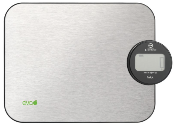 Balance de Cuisine Cinétique en Acier Inoxydable 5 kg - Précision 1 g