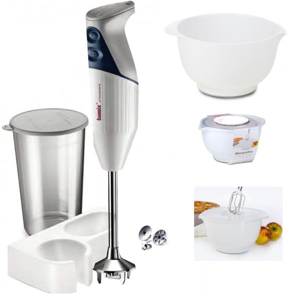 Mixer + Bol: Bamix Gastro Mono 200 complet avec bol avec couvercle et verre