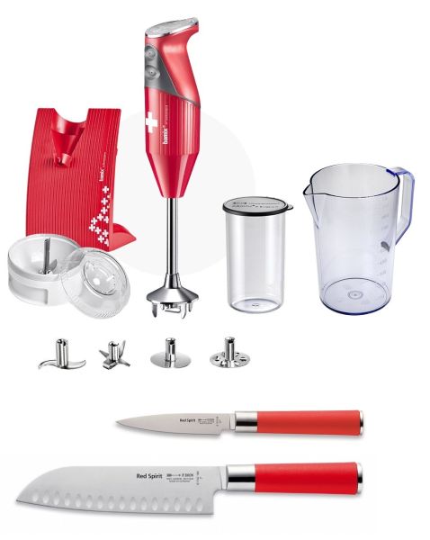 set bamix e red spirit 