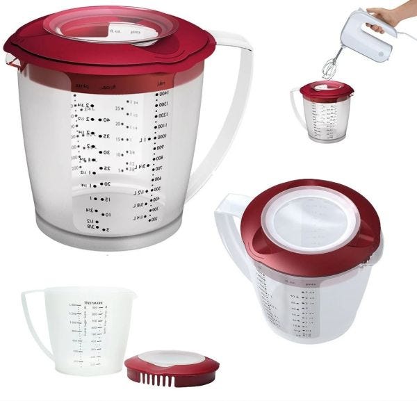 Caraffa Graduato 1,4 Litri colore Bordeaux
