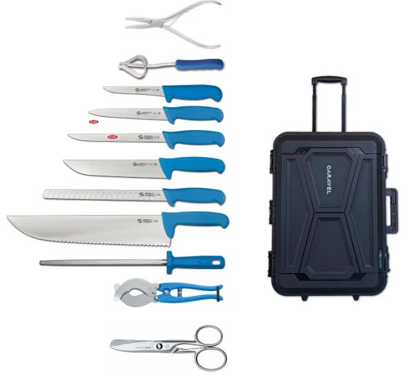 Valigetta Trolley Ambrogio Sanelli – Set Professionale Nautica - per Chef di Yacht