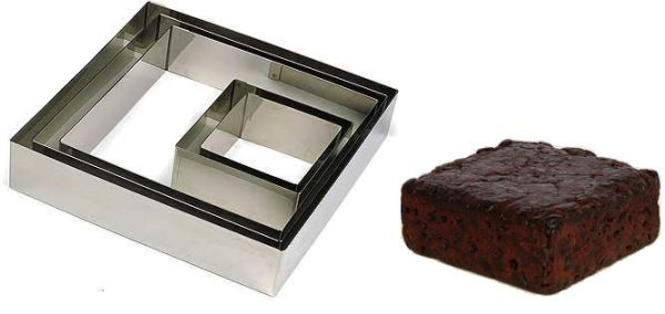Cadre carré en acier inox