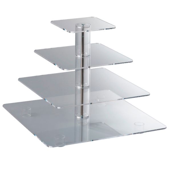 Espositore 4 piani quadrati di Martellato Professional