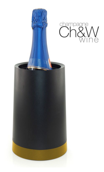 Raffredda Bottiglie con sacchetto gel CoolerPot Black