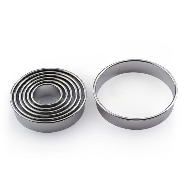 Set di tagliapasta tondi - 7 pezzi di Martellato Professional