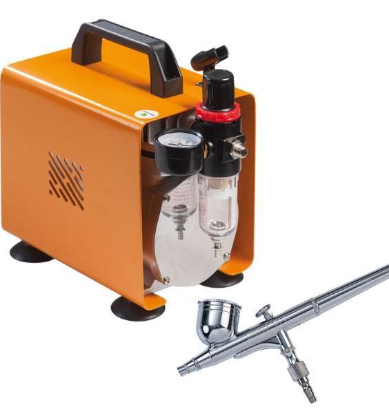 Compressore + aerografo doppia azione di Martellato Professional 