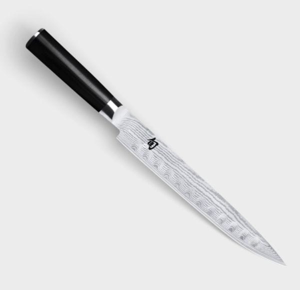 Couteau à découper étroit à lame olivée 23 cm Série Shun Classic de KAI