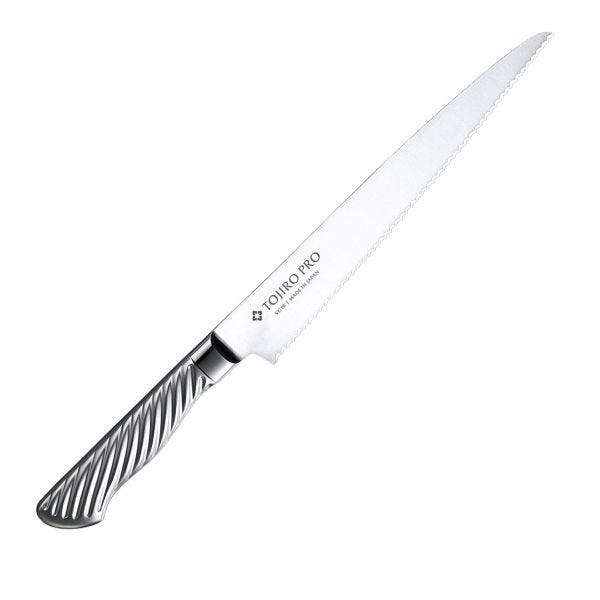 Tojiro PRO F-629 Coltello Pane Seghettato 21,5 cm – VG10 – Manico Acciaio Inox 18-8