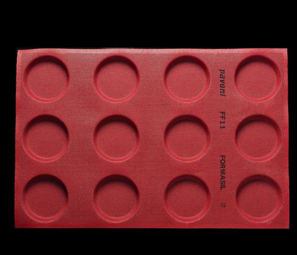 FORMASIL microperforated mould 600 x 400 mm round shapes - 12 impressions 
