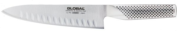 Kitchen knife with hollow edge blade cm. 18 of Global - G78