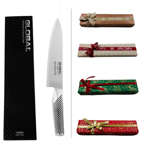 Gift Box Global Chef: Coltello da chef + Incisione laser nome + Carta regalo