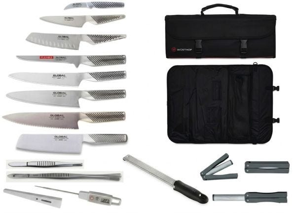 Global NOW - Mallette avec couteaux Global et accessoires