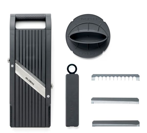 Mandolina Giapponese Global GSL-95 – con 3 Lame Intercambiabili e Custodia
