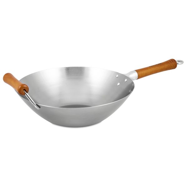 Wok Excellence D. 32 cm. in acciaio al carbonio da stagionare di Ken Hom