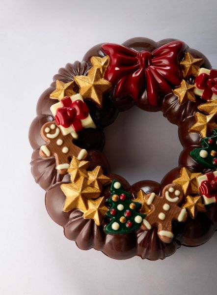 Set of 2 thermoformed moulds Garland by Pavoni Professional