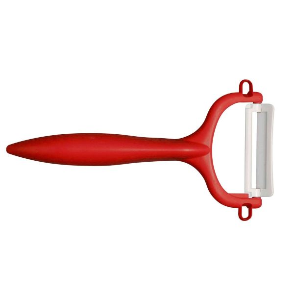 Pelapatate orizzontale Kyocera CP10N in ceramica - rosso
