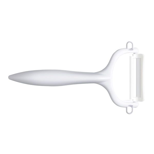 Pelapatate orizzontale Kyocera CP10N in ceramica - bianco