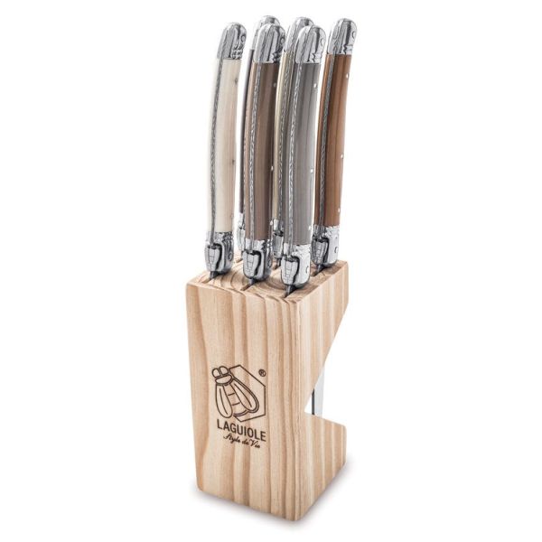 Laguiole Style de Vie Premium - Set 6 coltelli da bistecca Treasure