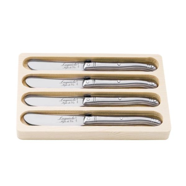 Laguiole Style de Vie Premium - Set 4 coltelli spalmaburro Stainless Steel