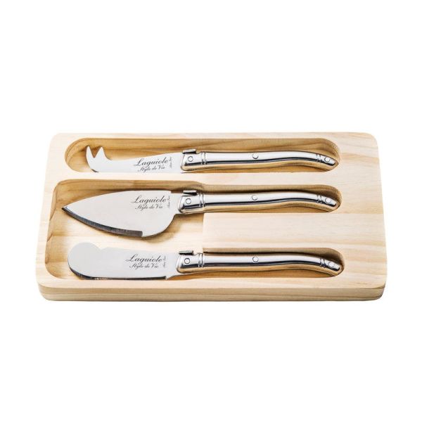Laguiole Style de Vie Premium - Set 3 coltelli da formaggio Stainless Steel