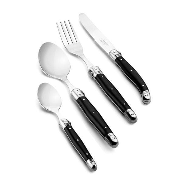 Laguiole Style de Vie Premium - Servizio posate 24 pezzi Black