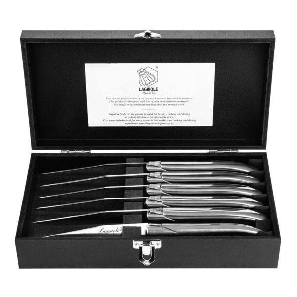 Laguiole Style de Vie Luxury - Set 6 coltelli da bistecca Stainless Steel