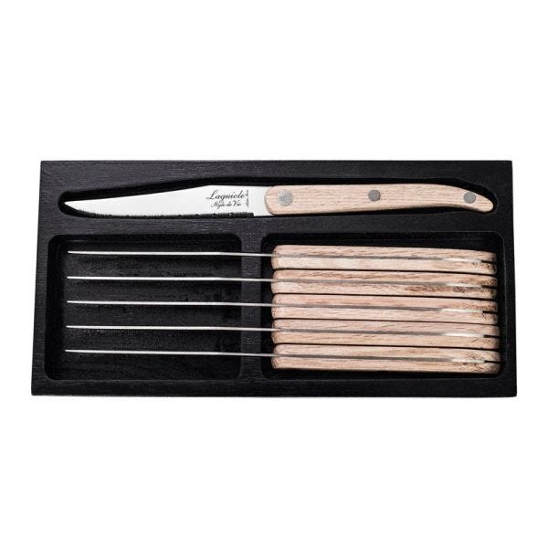 Laguiole Style de Vie Innovation - Set 6 coltelli da bistecca Oak seghettati