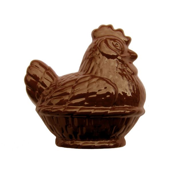 Moule en polycarbonate pour chocolat  Poule avec Panier
