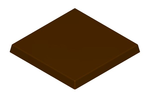 Moule en polycarbonate pour chocolat :  TABLETTE LISSE 40 grammes