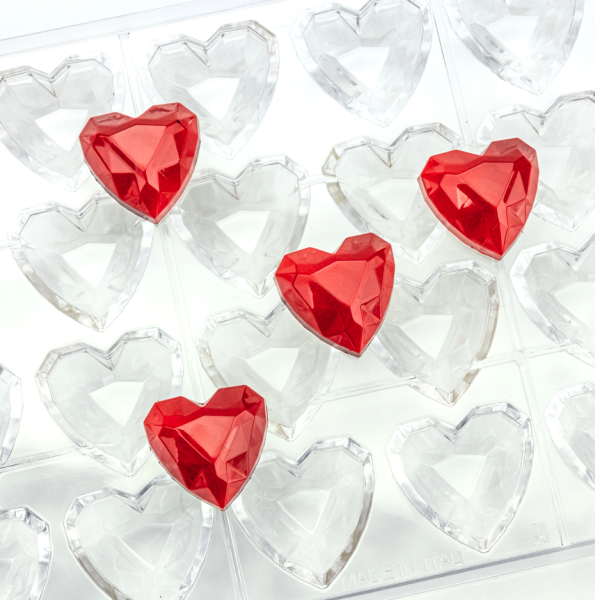 Stampo in policarbonato Cuore Diamond di Martellato