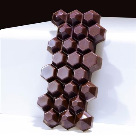 Stampo in policarbonato Tavoletta Hexagon 100 grammi di Martellato