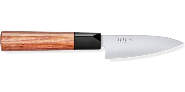 Paring Knife 10 cm Seki Magoroku Red Wood Series by KAI