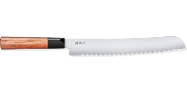 Couteau à pain 22,5 cm Série Seki Magoroku Bois Rouge de KAI