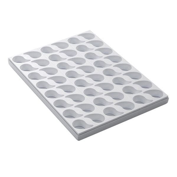 Comma - Stampo per mignon 55 x 35 x h 25 mm. 32 ml. 48 pcs. di Martellato Professional