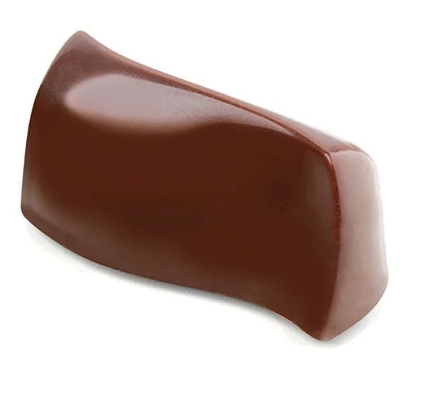 Stampo per praline BONBONS Bachour 275 x 135 mm, 21 pezzi 42 x 21 x h 18 mm - vol. 10 gr