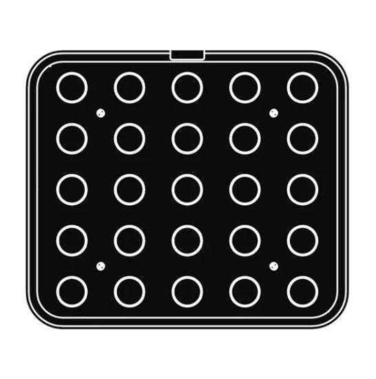 PLAQUE 15 - moules ronds pour Cookmatic et Cookmatic Special de Pavoni Professional